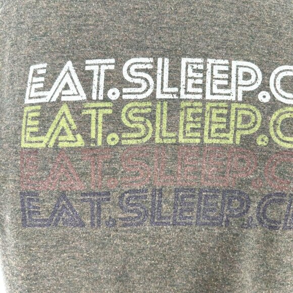 PrAna Eat.Sleep.Climb Long Sleeve Graphic Tee Olive Green Size Small - Picture 4 of 9